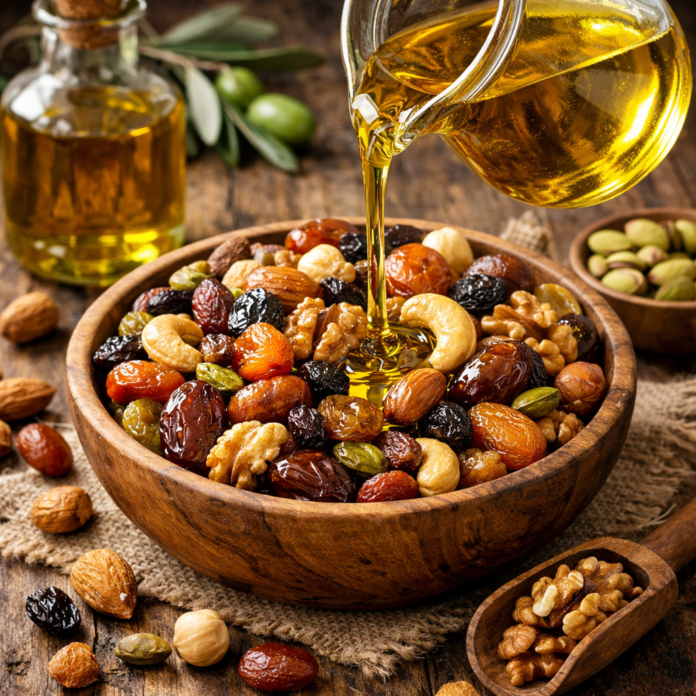 Healthy Dry Fruits Dipped in Olive Oil – Benefits, Uses, and Nutrition Guide