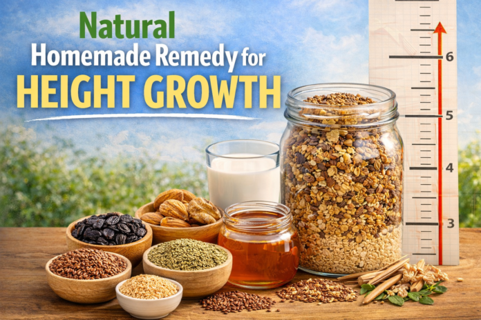 HOMEMADE REMEDY FOR HEIGHT GROWTH