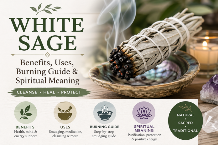 White Sage: Benefits, Uses, Burning Guide & Spiritual Meaning