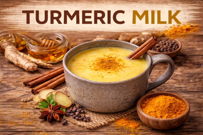 TURMERIC MILK BENEFITS AND HOW TO USE