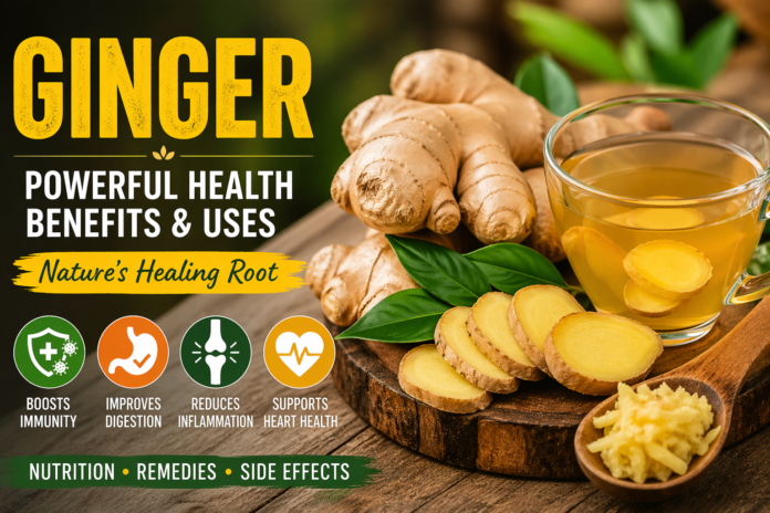 Ginger: Powerful Health Benefits, Uses, Nutrition & Side Effects
