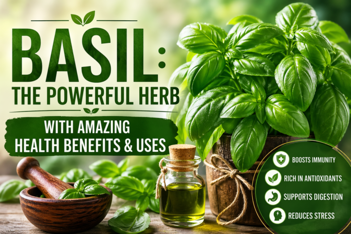 Basil: The Powerful Herb with Amazing Health Benefits & Uses