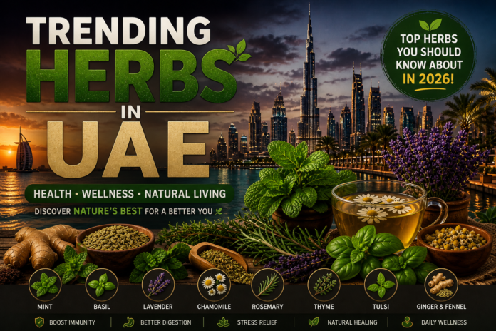 Top 10 Trending Herbs in UAE 2026 (Dubai Market Insights + Benefits)